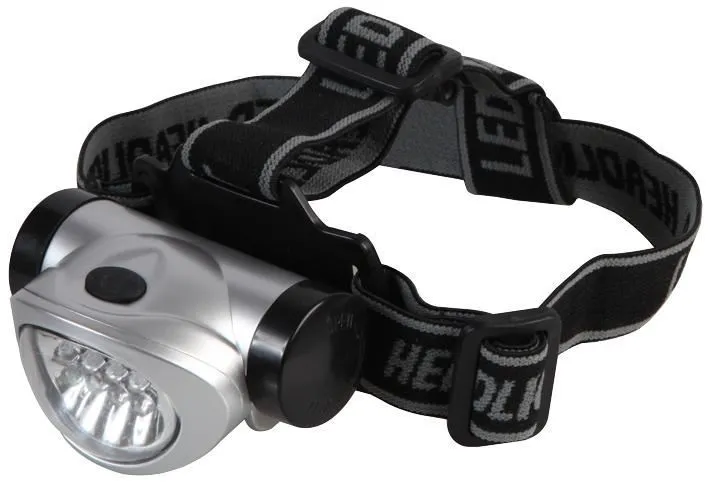 PRO ELEC Ultra Bright 8 LED Headtorch with Adjustable Strap