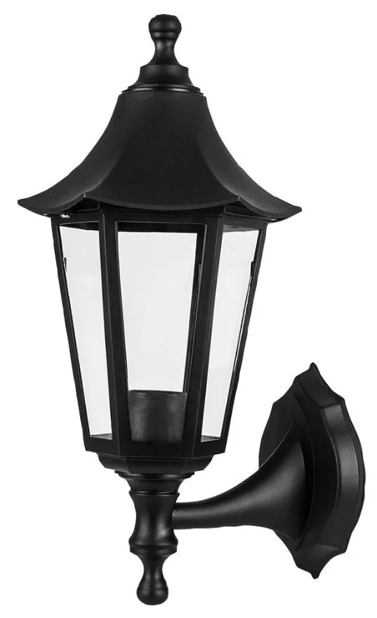 PRO ELEC Outdoor Lantern Wall Light, E27, IP44, 270x155mm