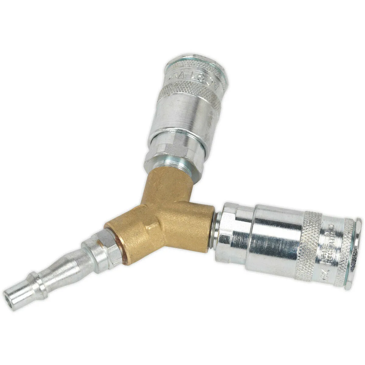 Twin Vertex Slim Coupling Bodies Y-Adaptor -  Split Air Supply - Air Tool