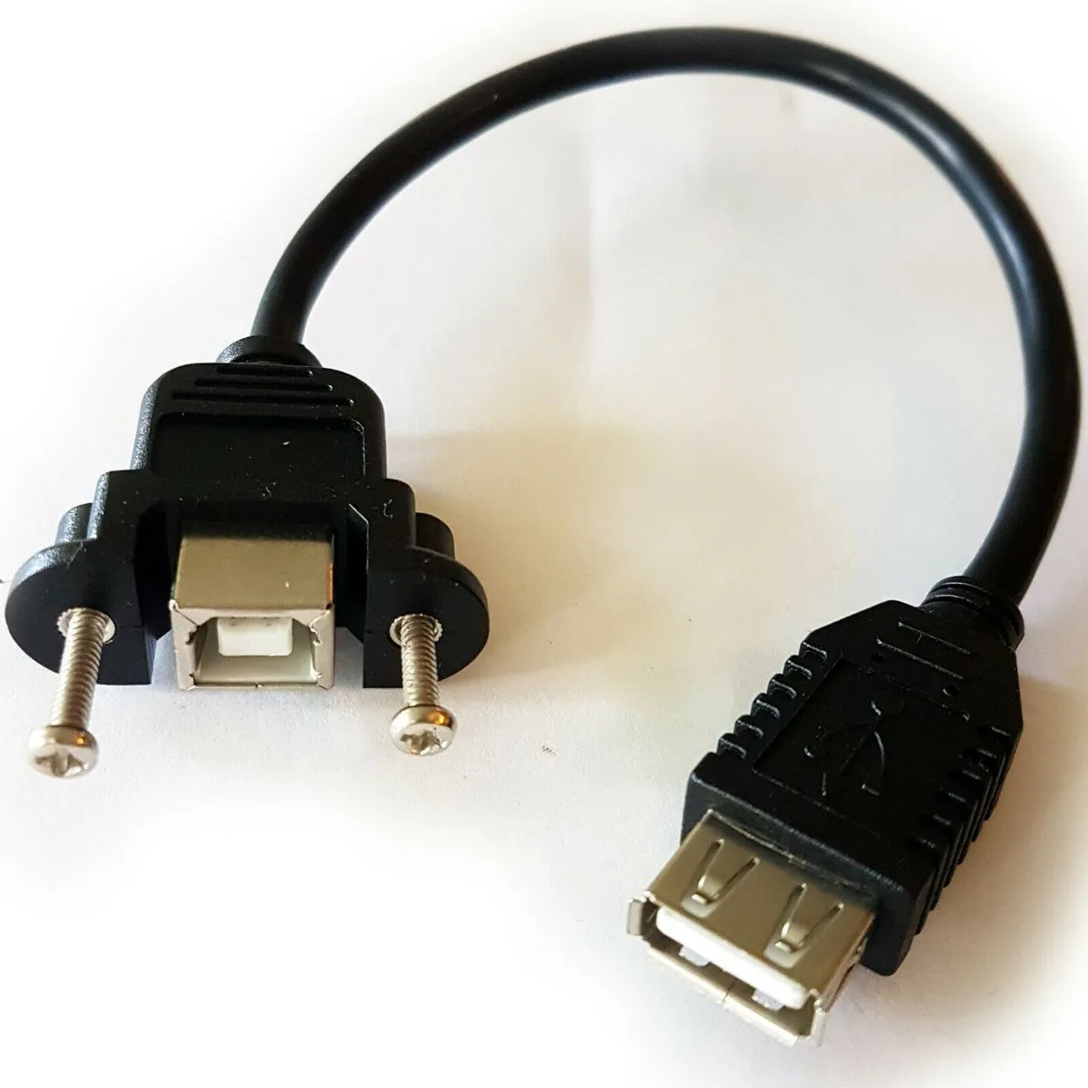 0.14m USB Female to USB Socket Coupler Joiner Patch Cable Printer Mini Adapter