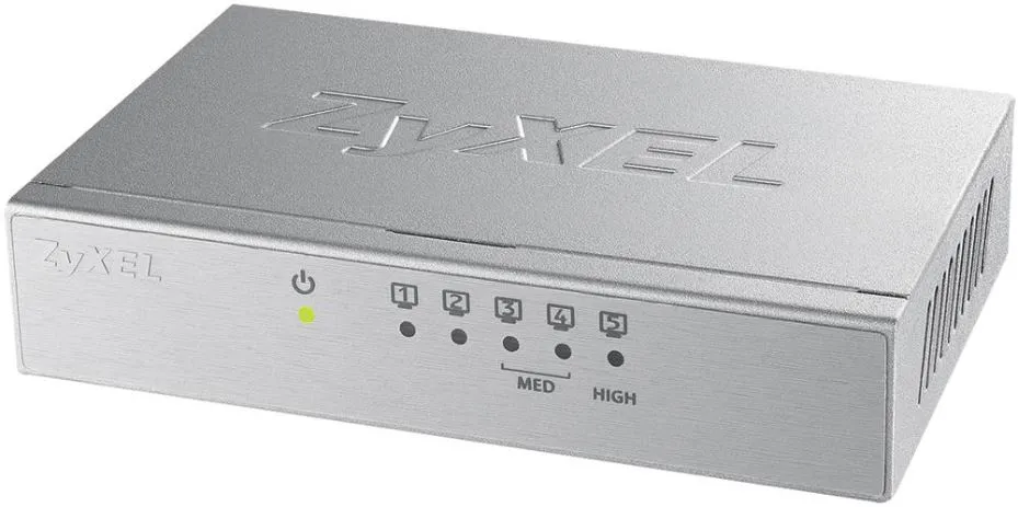 ZYXEL 5-Port Gigabit Ethernet Switch, Desktop/Wall-Mountable