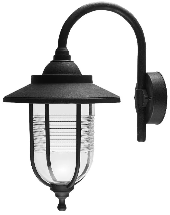 PRO ELEC Outdoor Wall Light, E27, IP44, Polypropylene, 280mm