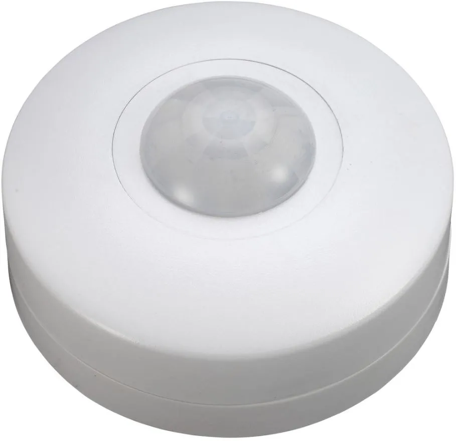 ZINC 360° PIR Motion Sensor, White, IP20, 6m Range