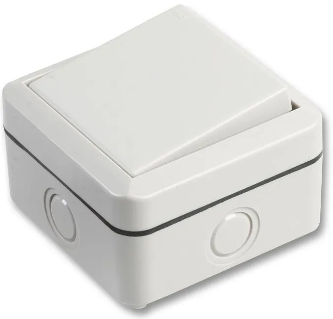 PRO ELEC 1 Gang 2 Way Outdoor Switch, 10AX, IP66