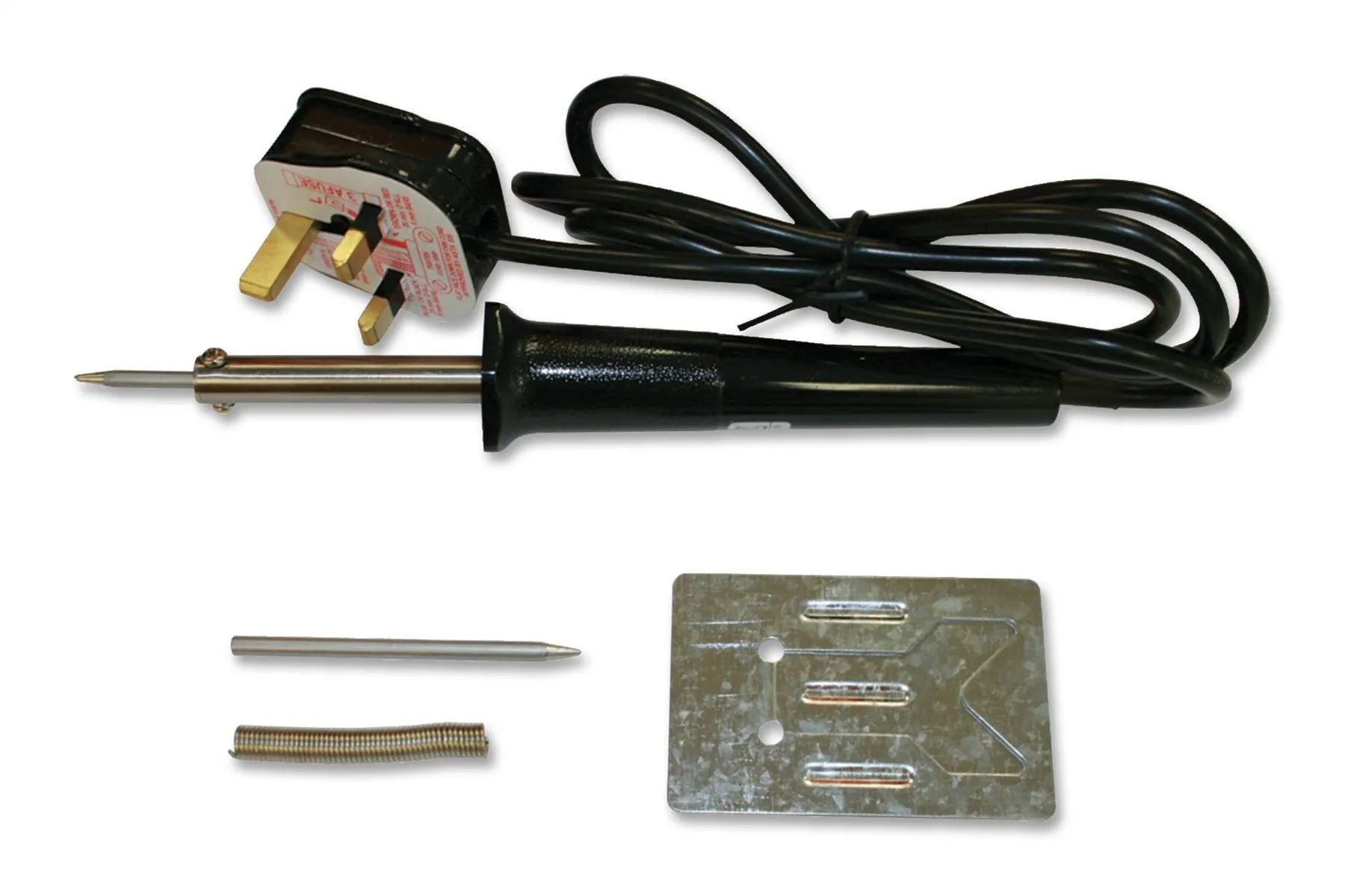 Duratool Soldering Kit - 40W Iron, Spare Tip & Solder
